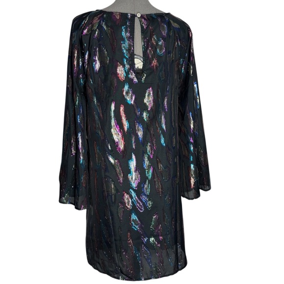 NWT Modcloth Northern Lights Dress with Multicolor Abstract Pattern - Size M - Picture 2 of 11